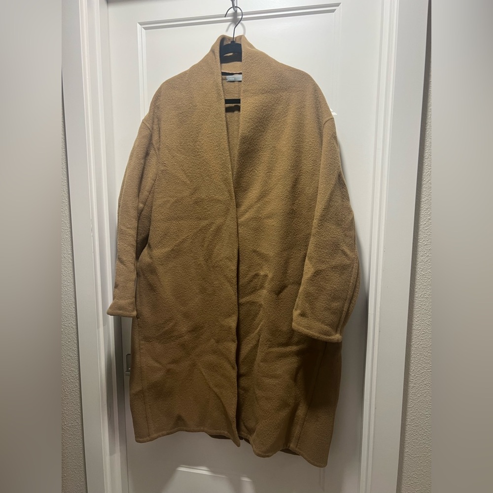 Vince Tan Open-Front Coat